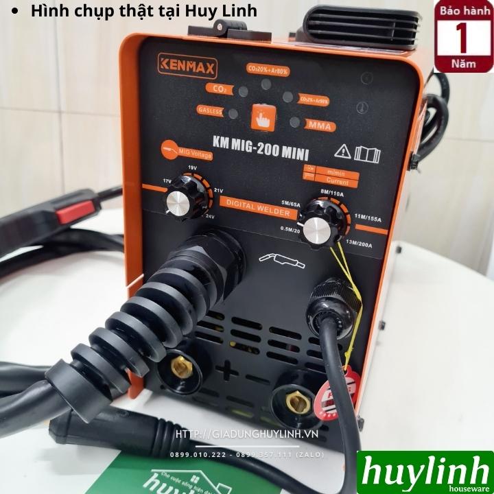 Máy hàn 3 chức năng Kenmax MIG 200 mini - Tặng kèm 1 cuộn hàn 1kg [Hàn que - hàn MIG có và không khí] - Hàng chính hãng