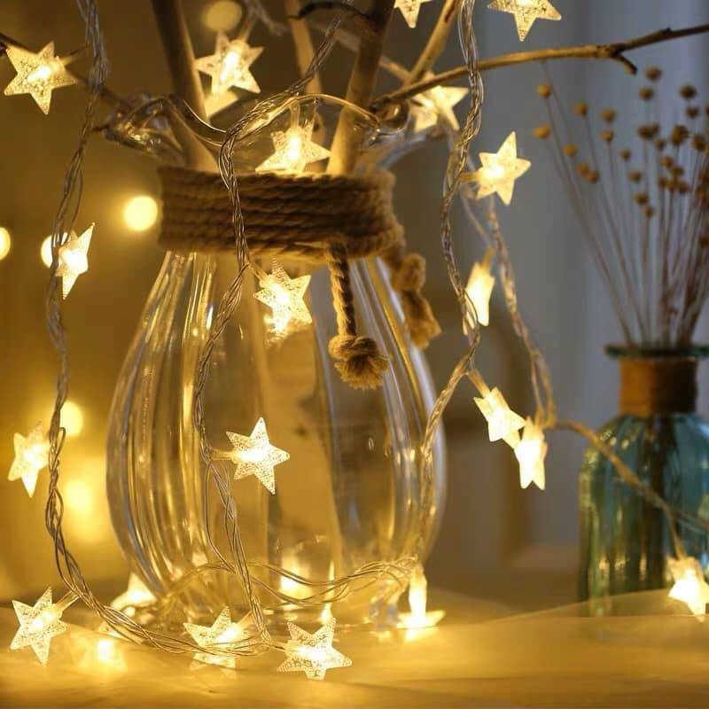 Đèn Led Trang Trí Vintage hình ngôi sao 3met, dùng điện