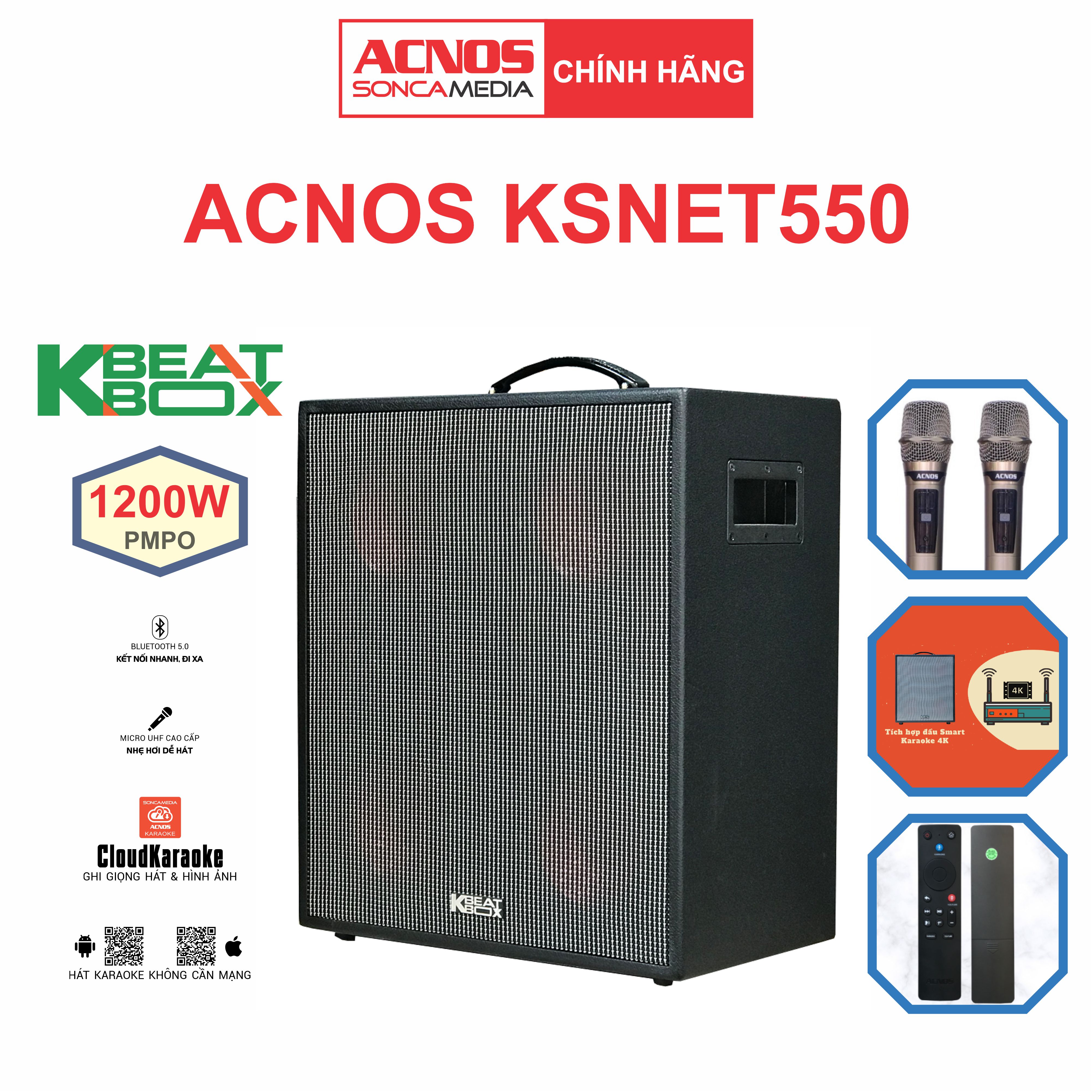 Dàn âm thanh di động xách tay ACNOS KSNET550