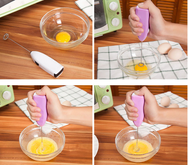 Máy đánh trứng tạo bọt thực phẩm cầm tay mini tiện dụng/Dụng cụ trộn thực phẩm đa năng