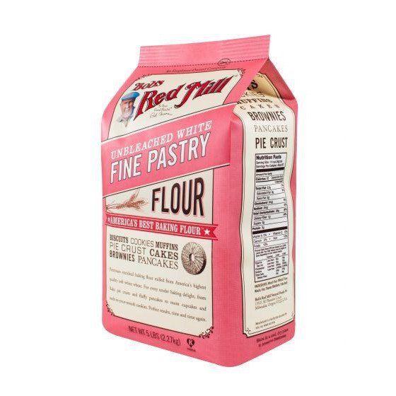 Bột mỳ mềm không tẩy trắng pastry flour Bob's Red Mill 2.27kg