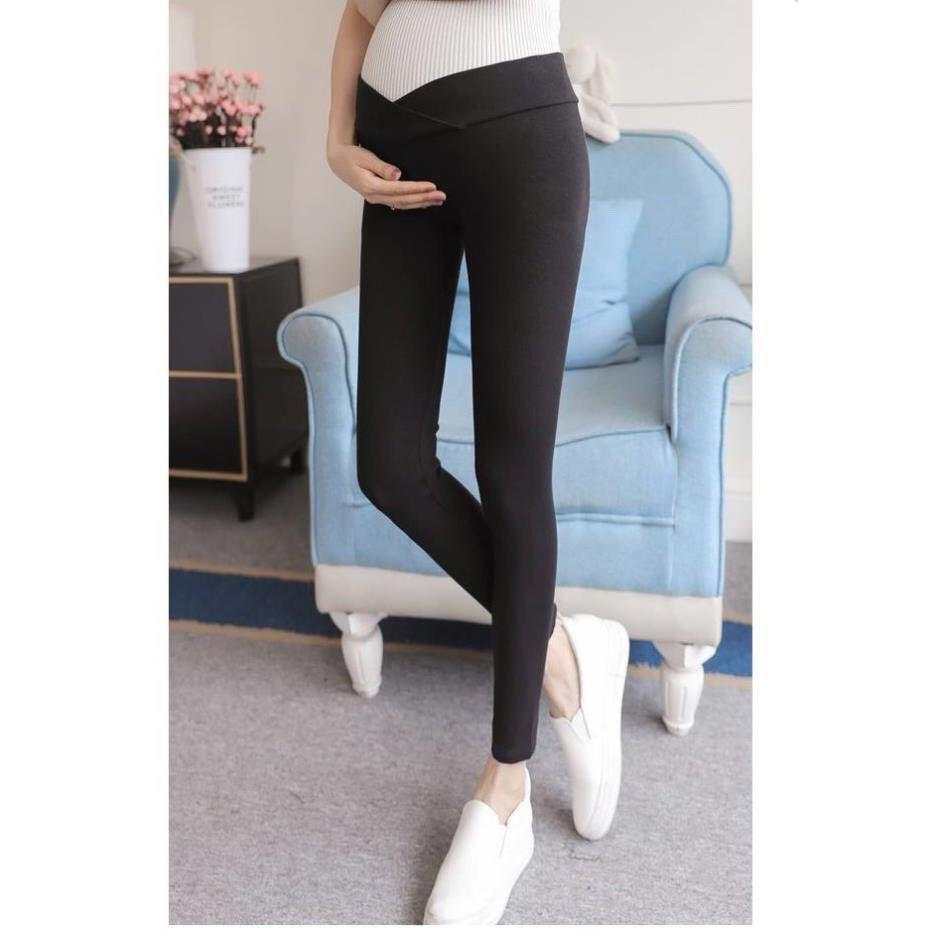 Quần bầu dài LEGGING chất COTTON CO GIÃN 4 CHIỀU, THẤM HÚT MỒ HÔI, êm ái, không bai xù, thoải mái Q06
