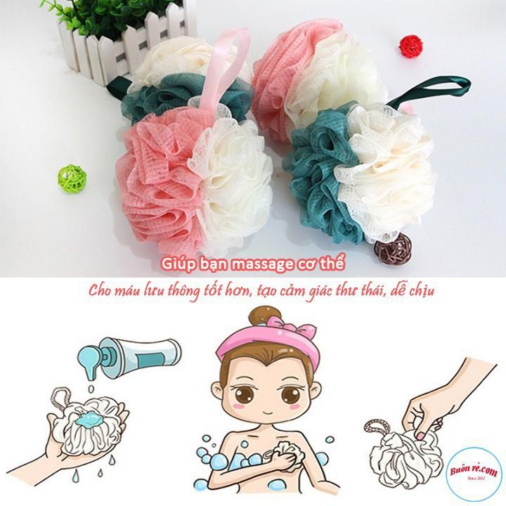 Bông Tắm Tròn Tạo Bọt Siêu Mềm Tẩy Tế Bào Chết 2458 TỔNG KHO SỈ GIA DỤNG