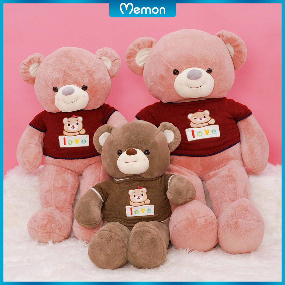 Gấu Bông Teddy Áo Len Gấu Love Cao Cấp