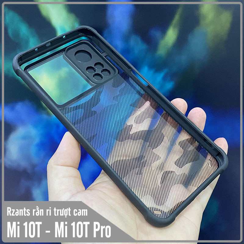 Ốp lưng cho Xiaomi Mi 10T Pro - Redmi K30S Rzants rằn ri trượt camera V2 - Hàng nhập khẩu