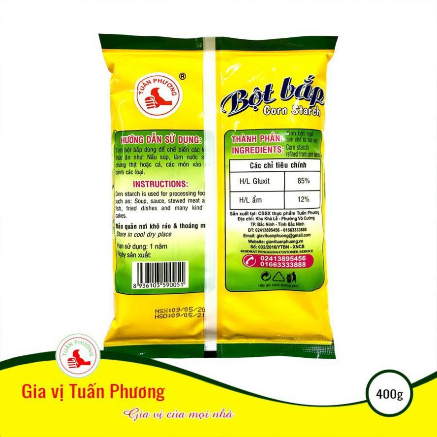 Bột Bắp Tuấn Phương 400g ( Gói ) nguyên liệu làm bánh, nấu chè - Dụng cụ làm bánh BAKER MART