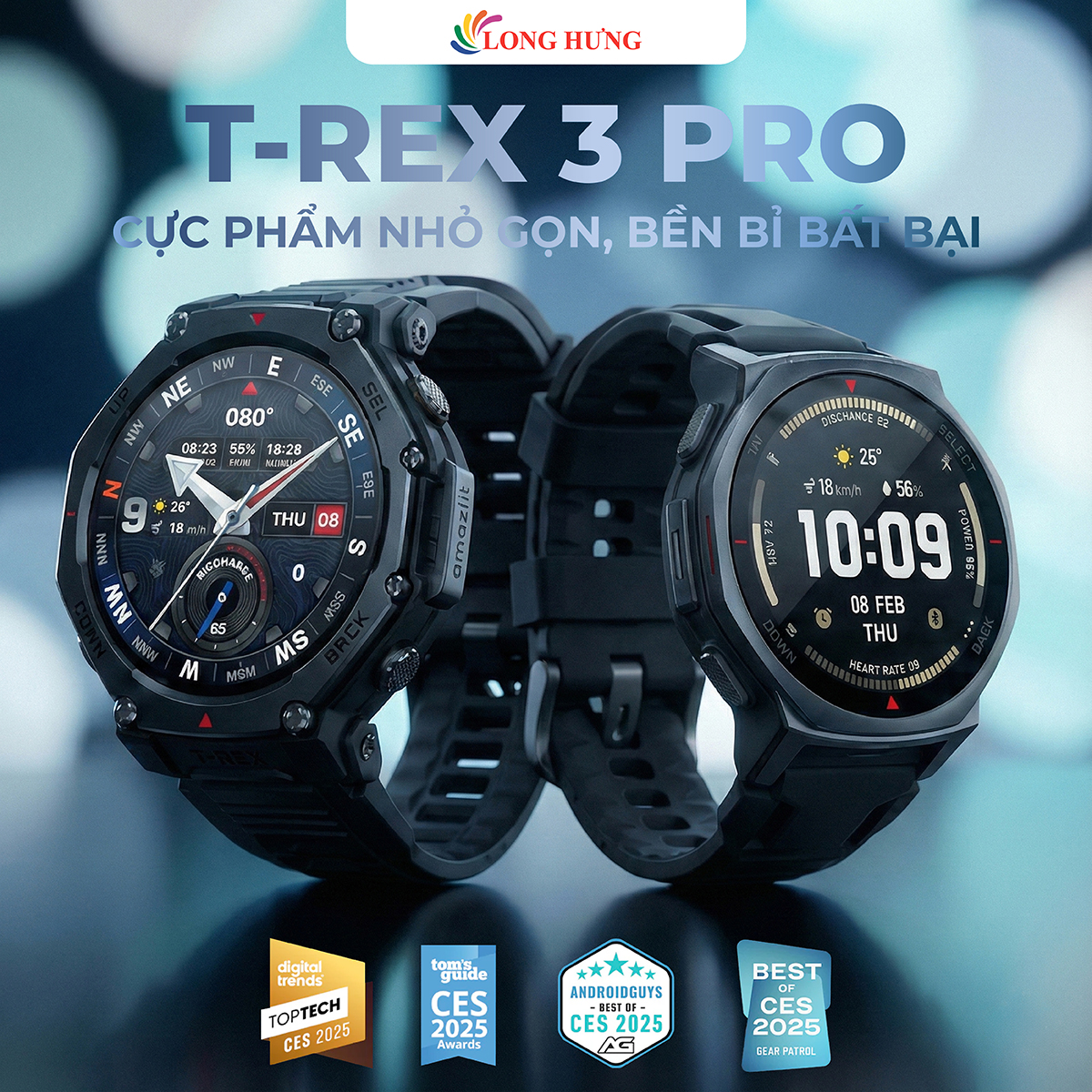 Đồng hồ thông minh Amazfit T-Rex 3 Pro 48mm A2444 - Hàng chính hãng
