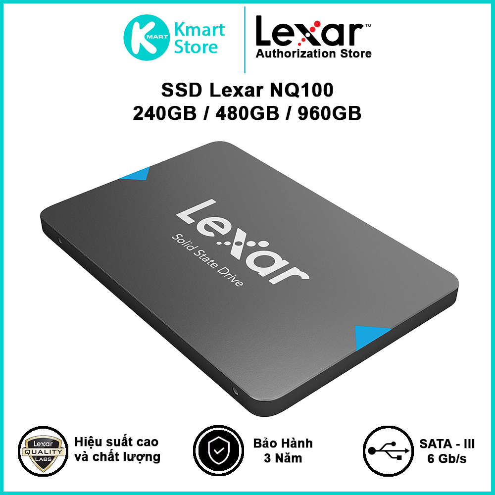 Ổ cứng SSD Lexar NQ100 2.5” SATA - Hàng Chính Hãng
