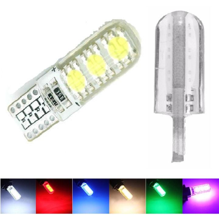 Đèn chớp hậu Silicon loại 6 Led T10 gắn cho xe máy A233