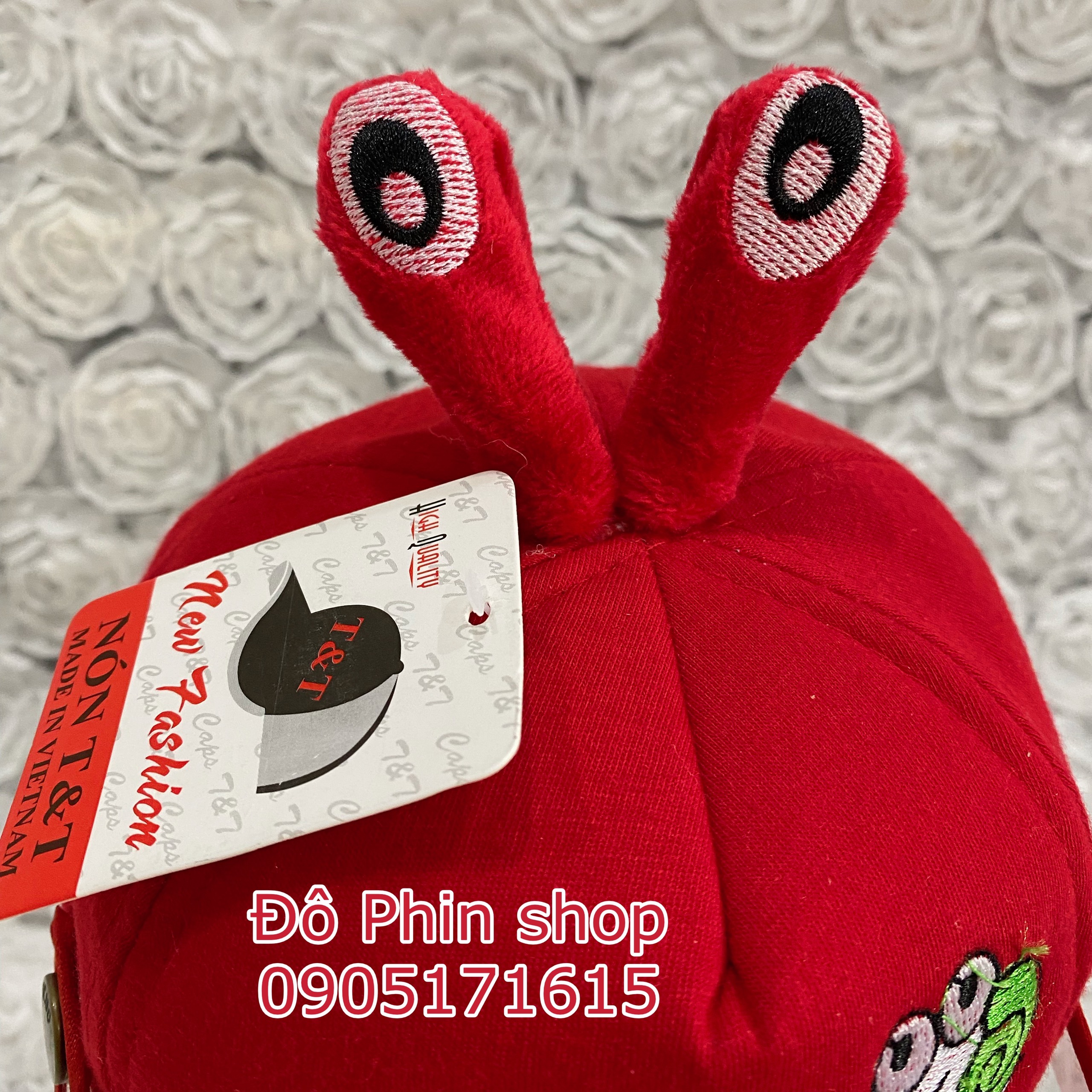 Nón kết lưỡi trai hình thêu ốc sên chắn giọt bắn cho bé sơ sinh đến 2 tuổi, mũ bucket snapback cho trẻ em tấm chắn có thể tháo rời
