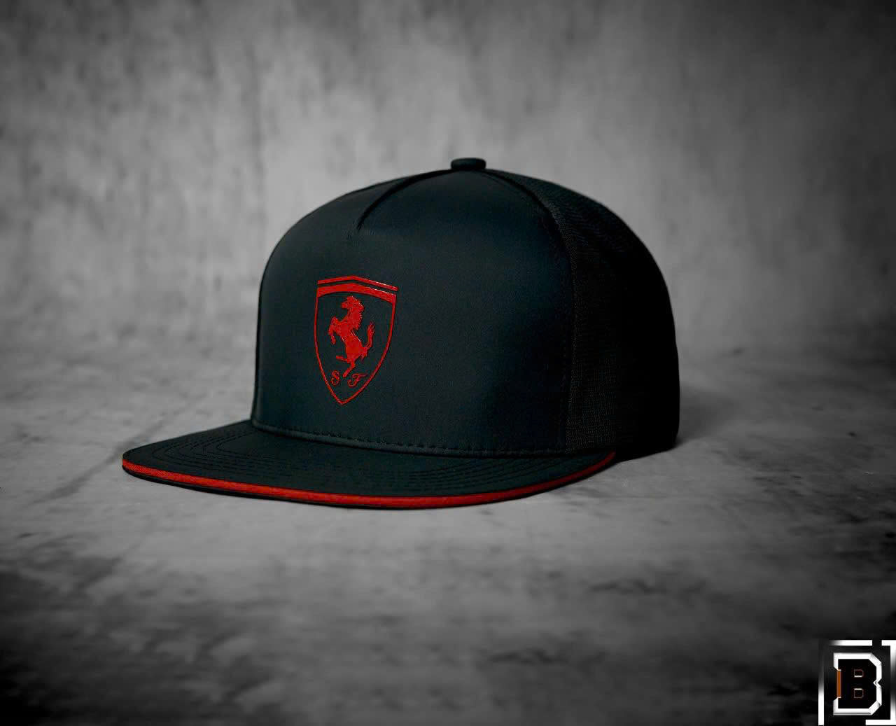 Nón hiphop, mũ snapback thể thao xe Ferrari phối vải kaki đẹp form chuẩn thời trang (Ảnh thật)