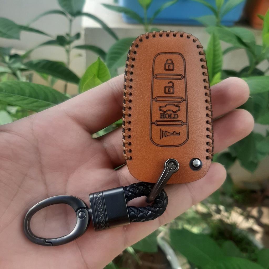 Bao Da Chìa Khóa ô tô KIA FORTE D a B ò Thật, Giá tận Xưởng, Bảo hành 2 năm, khắc tên và sđt chủ xe