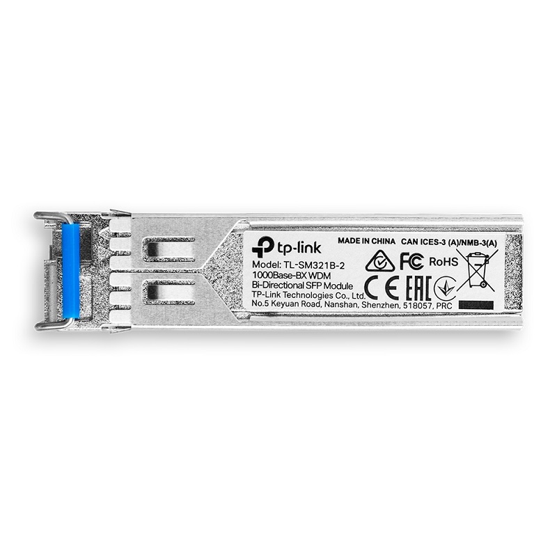 Module Gigabit Single-Mode WDM Bi-Directional SFP TP-Link TL-SM321B-2 Kết Nối LC-hàng chính hãng