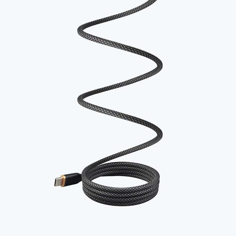 Dây Cáp Sạc MAZER InfiniteLINK COBRA Magnetic 240W Type C to C Thiết Kế Độc Đáo Với Nam Châm Tự Dính Giúp Gấp Gọn Dây Hàng Chính Hãng