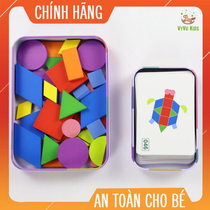 Bộ ghép hình con vật bằng gỗ ĐỒ CHƠI GIÁO DỤC️ giúp trẻ kích thích sáng tạo