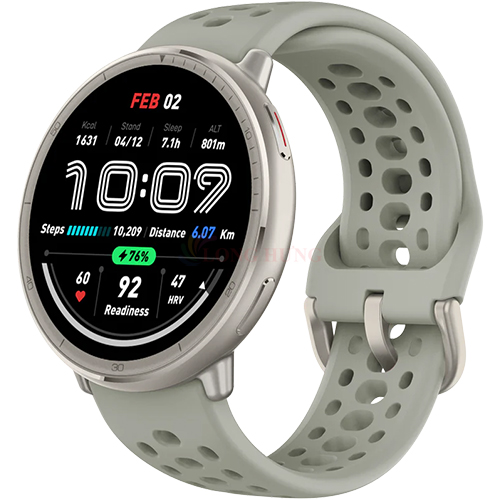 Dây đeo đồng hồ Amazfit Light Grey Sport Silicone Strap 22mm A2435S - Hàng chính hãng