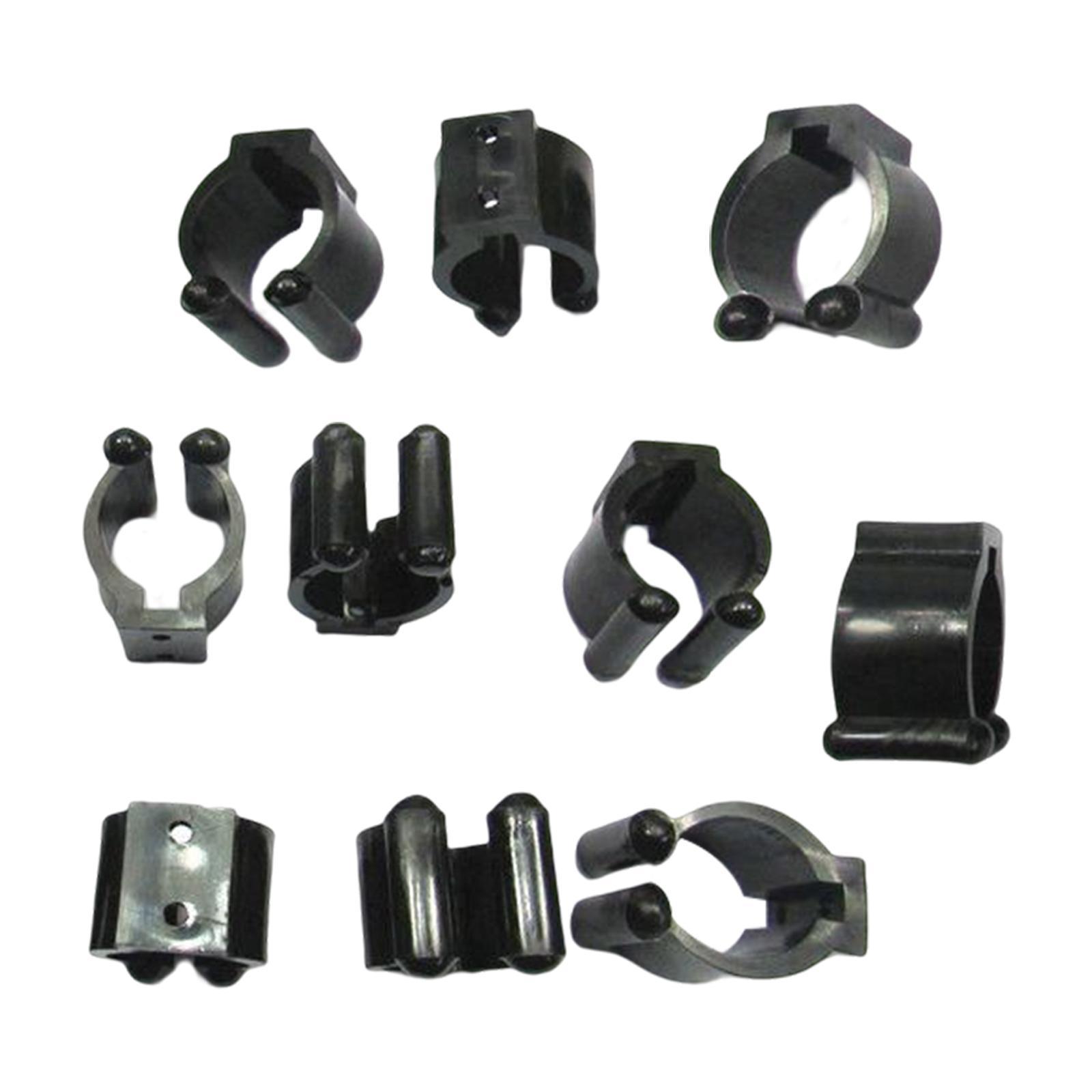 Black fishing rod storage clips accessories Large