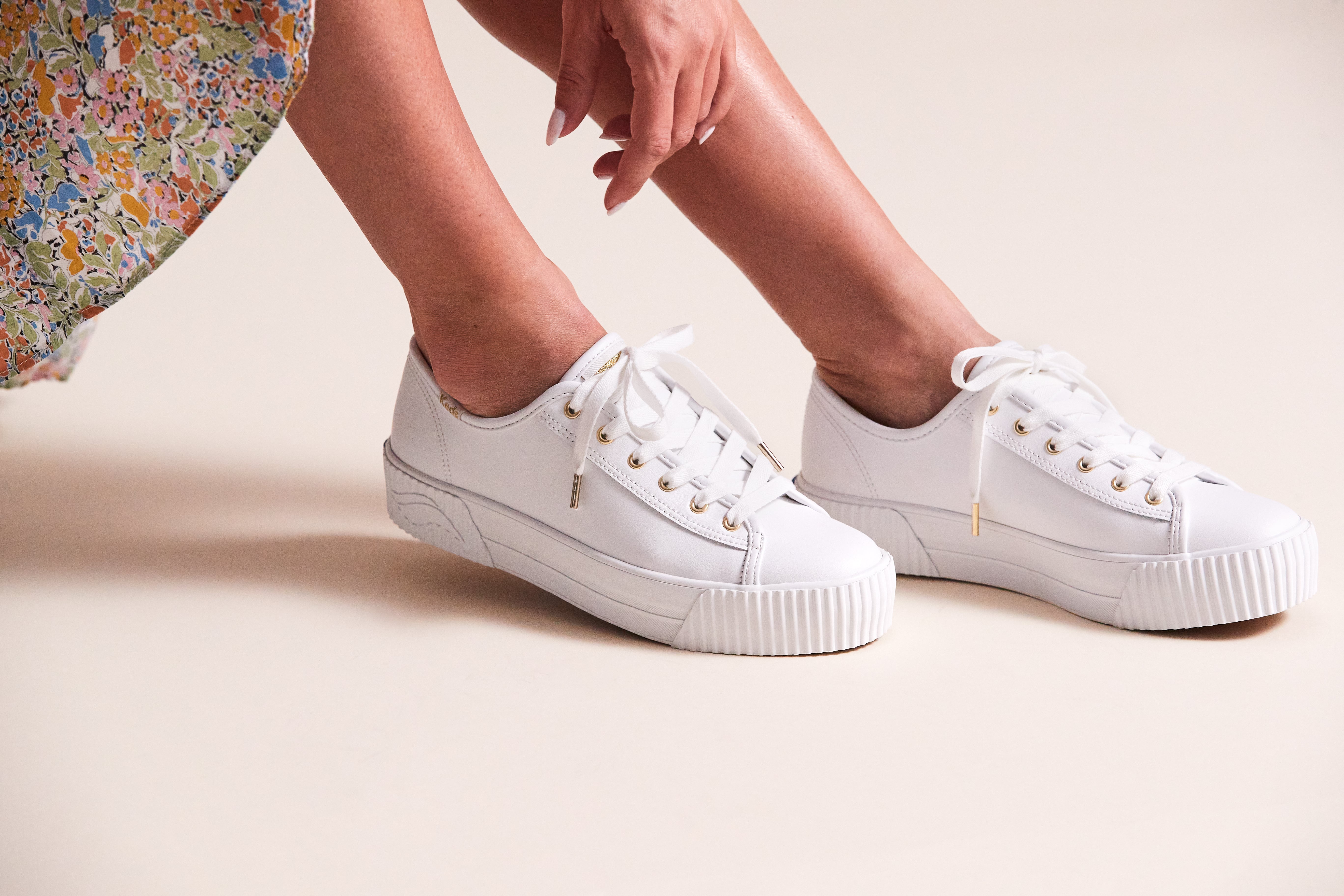 Giày Keds Nữ- Triple Kick AMP Leather White- KD064549