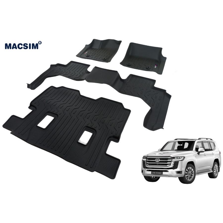 Thảm lót sàn xe ô tô TOYOTA LAND CRUISER 2022 - Nhãn hiệu Macsim chất liệu nhựa TPV cao cấp