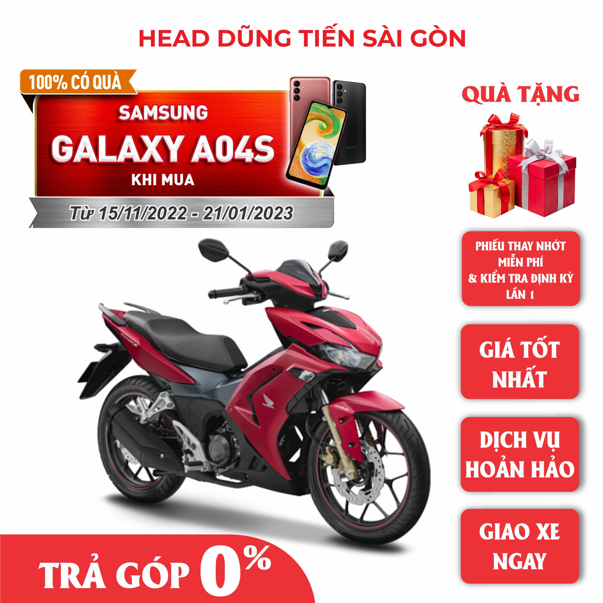 Xe Máy Honda Winner X Đặc biệt ABS   2022 - Đỏ đen xanh