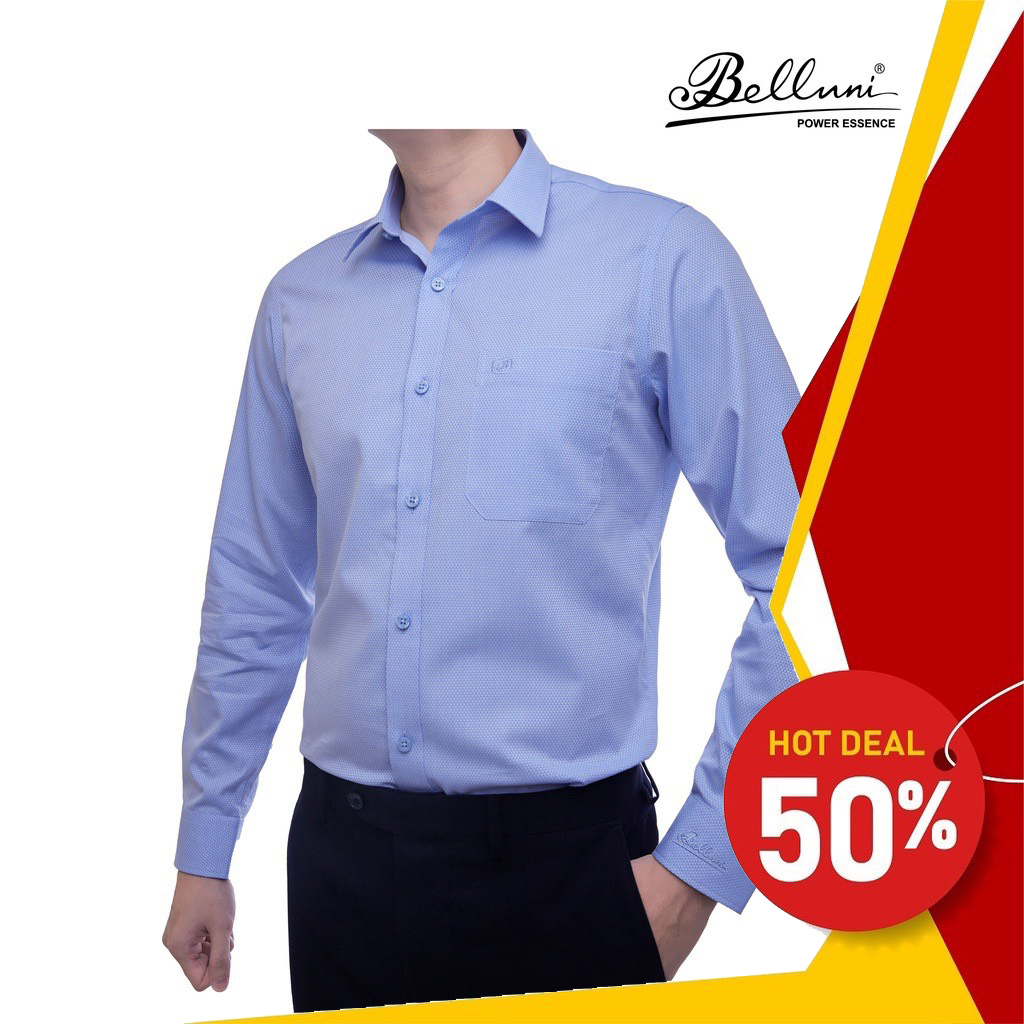 Áo Sơ Mi Nam Dài Tay Công Sở Thương Hiệu Thời Trang Belluni