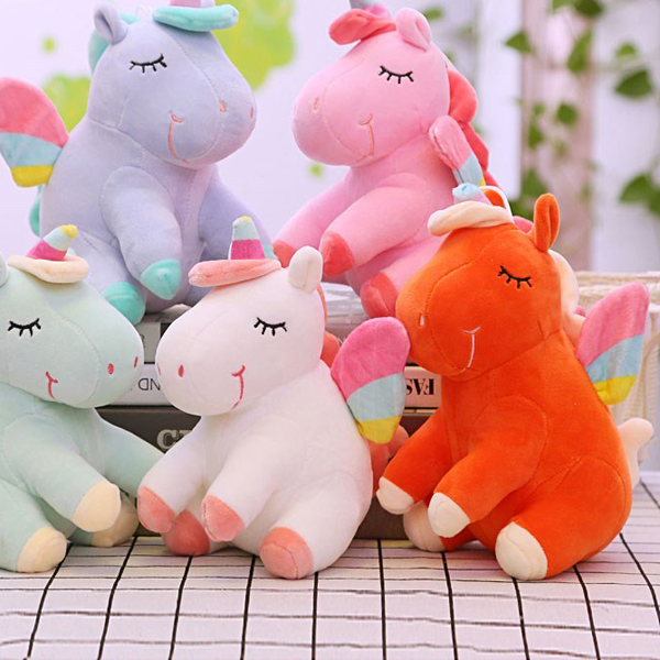 Gấu Bông Ngựa Một Sừng Unicorn (40 Cm) Gb17 (Màu Cam)