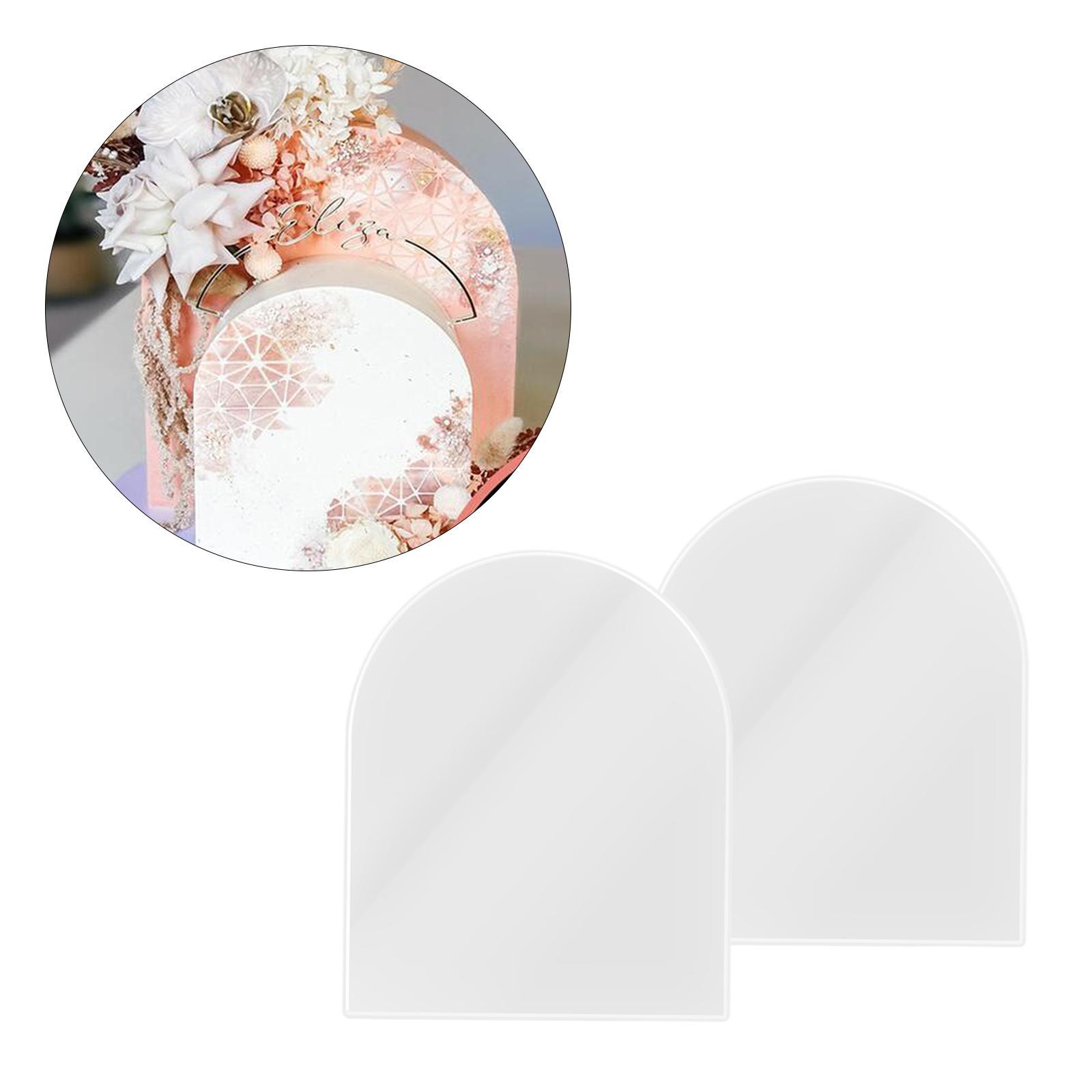 Arched Acrylic Cake Disc DIY Scraper Acrylic Cake Boards Cream Scraper