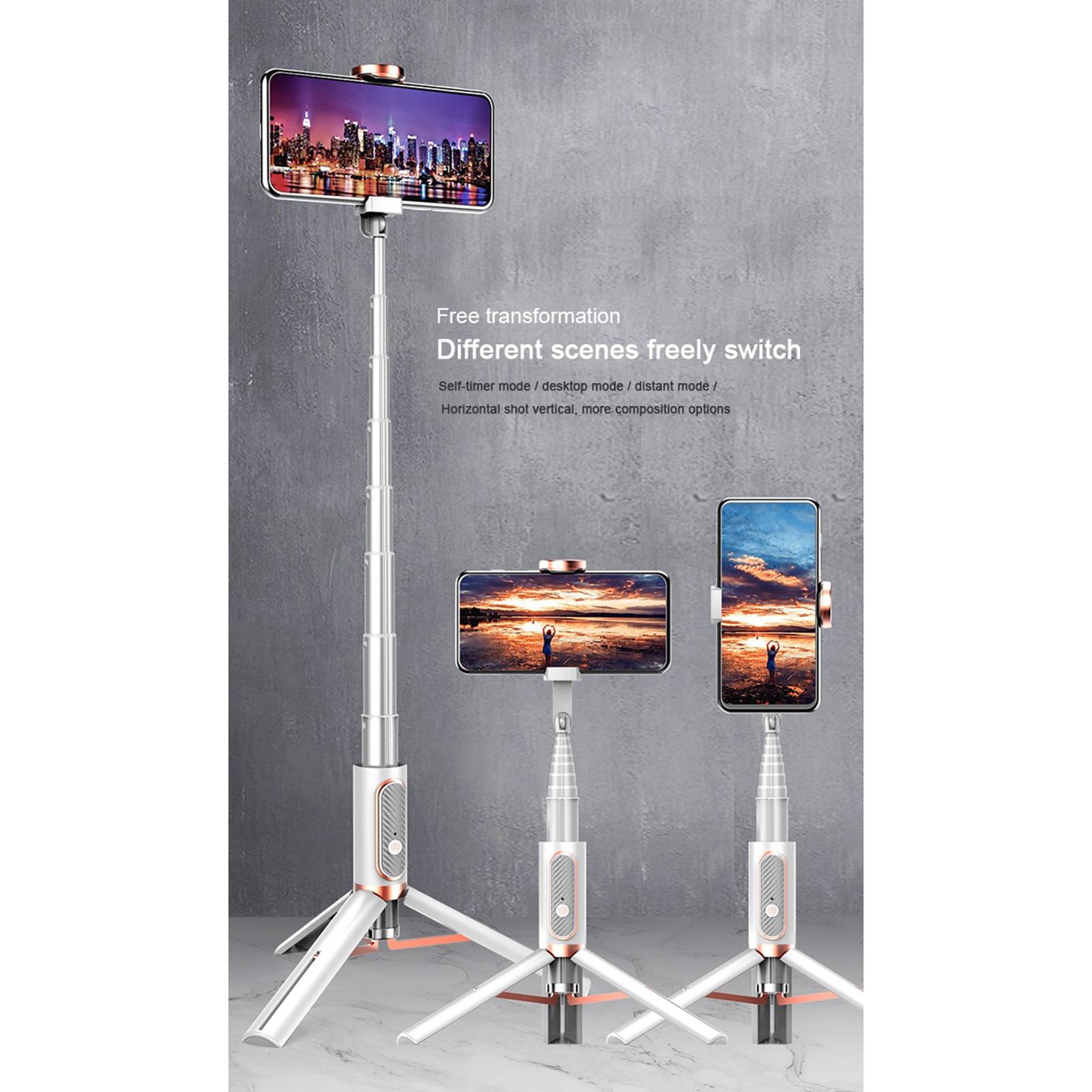 Phone Tripod Stand & Selfie Stick Tripod, All in One Professional Cell Phone Tripod, Cellphone Tripod with Bluetooth Remote and Phone Holder