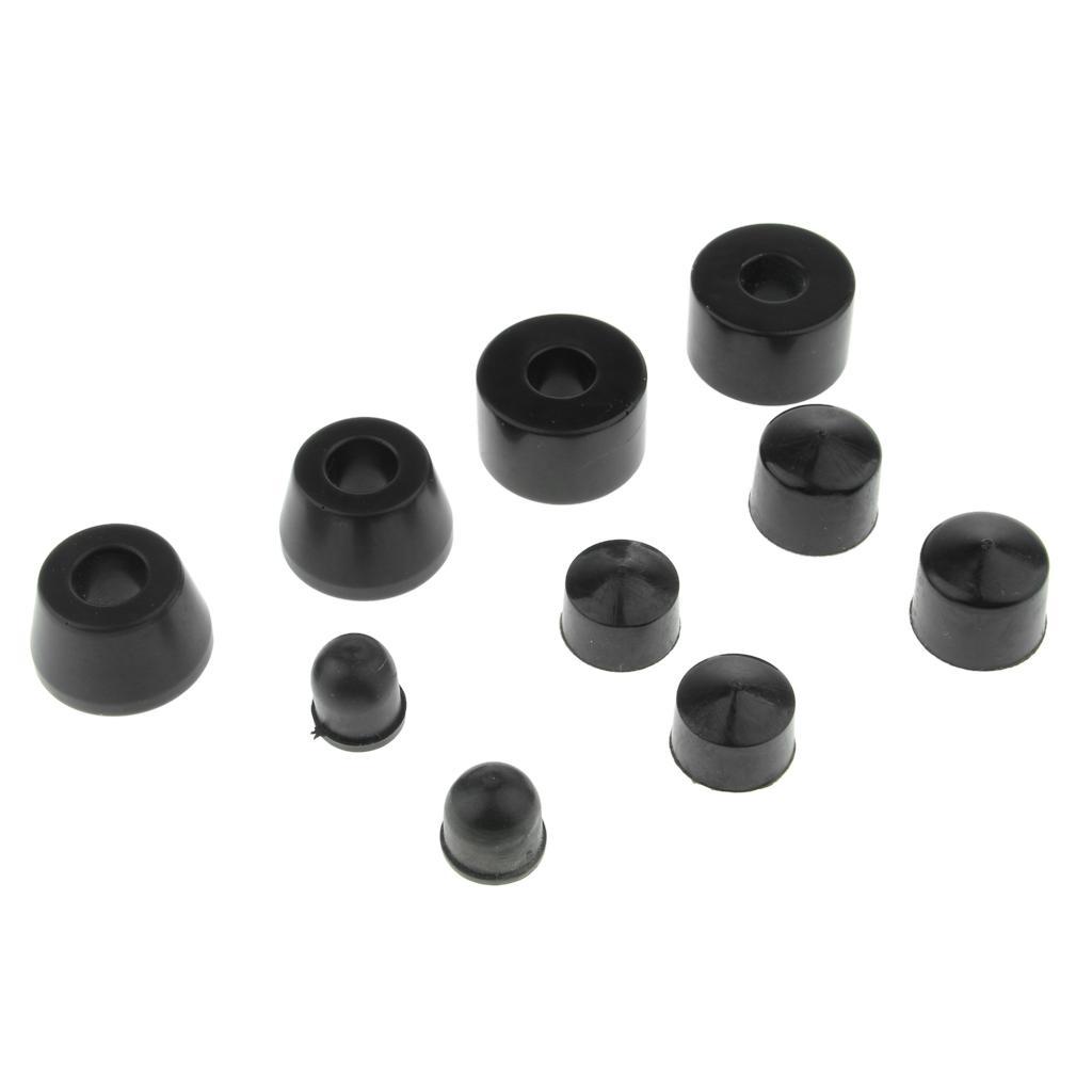 10pcs Skateboard Longboard Truck Bushings   Cups Set Black 85A