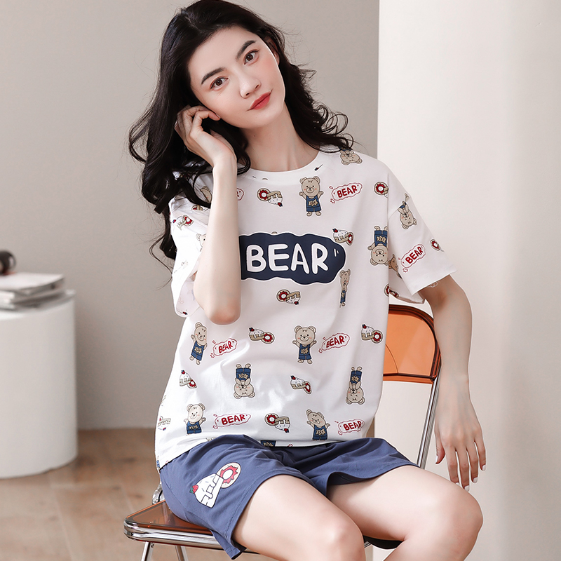 Đồ mặc nhà nữ quần đùi cotton cao cấp 8109