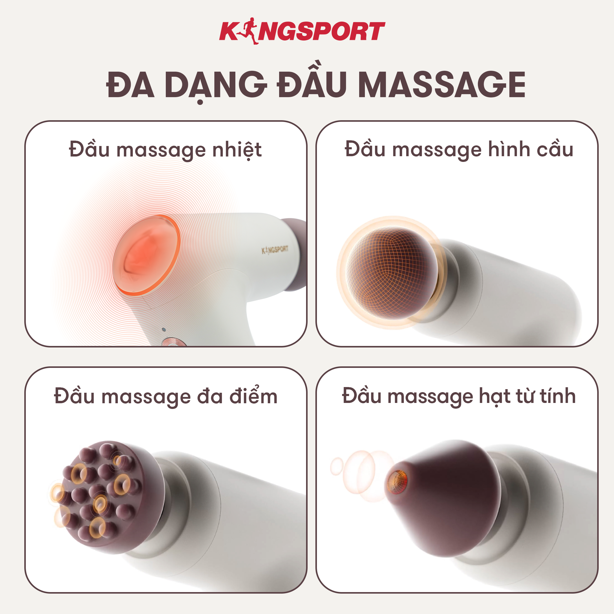 MÁY MASSAGE NHIỆT NÓNG CẦM TAY KINGSPORT KS885