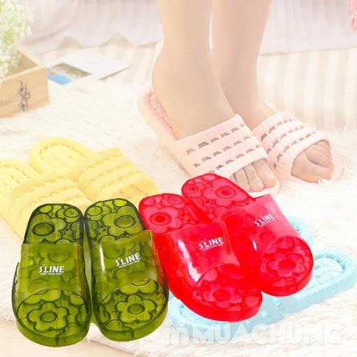 Dép lỗ đi trong nhà tắm chống trơn trượt- Sline Hàn Quốc