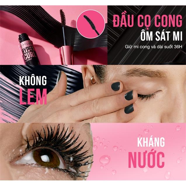 Mascara Maybelline Làm Cong Mi 100° 9.2ml