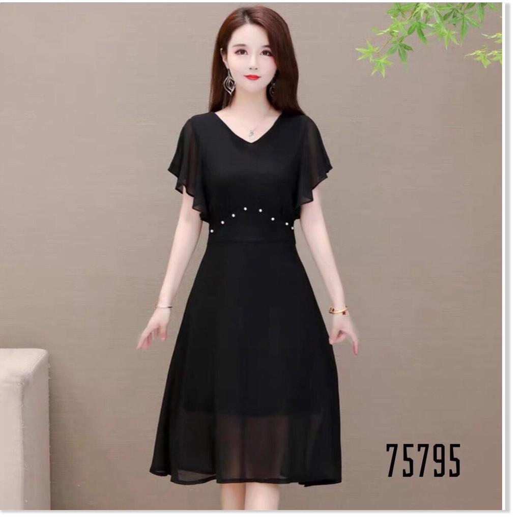 ĐẦM XÒE VINTAGE NỮ CỔ CHỮ V SIÊU SANG