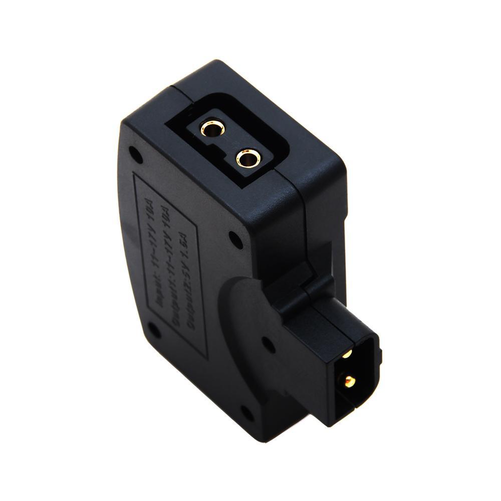 2X D-Tap P-Tap to USB Adapter 5V for V-Mount Camera Battery(Dtap to USB
