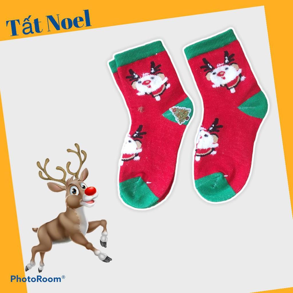 Tất noel cho bé set 10 đôi cao cổ họa tiết rực rỡ