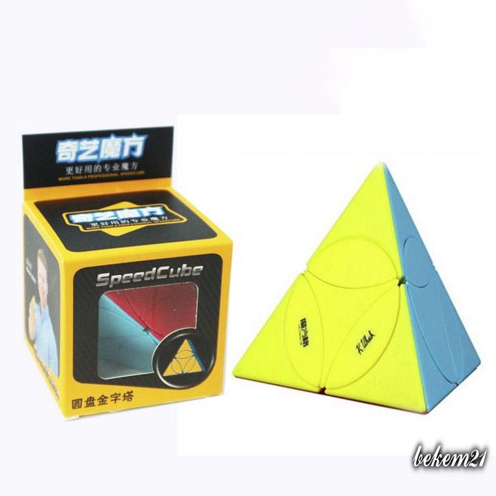 (SIÊU BIẾN THỂ) Rubik Biến Thể Tam Giác Tròn Tam Giác QiYi Ancient Coin Pyraminx Viền Đen