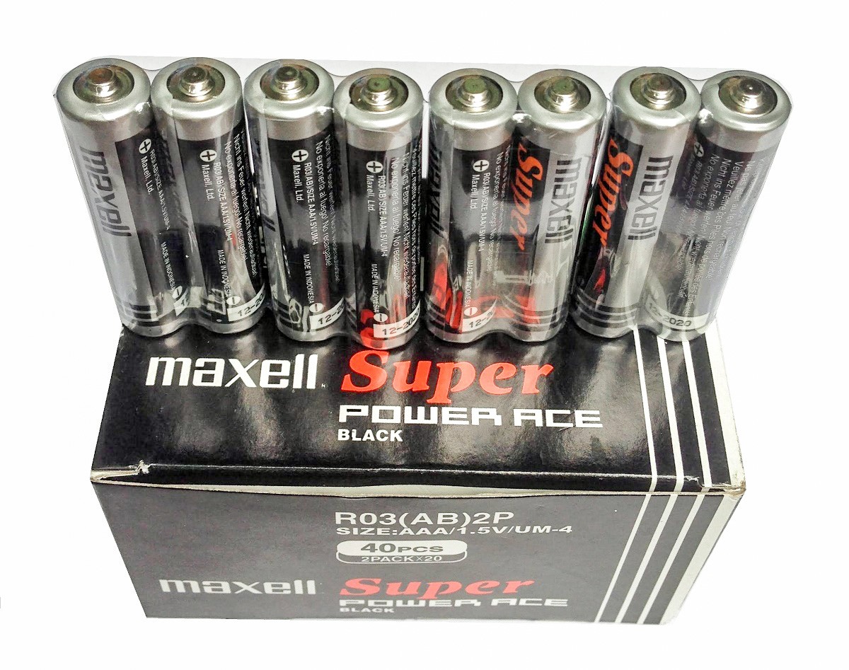 HỘP PIN MAXELL 40 VIÊN AAA TEM BẠC - HÀNG CHÍNH HÃNG