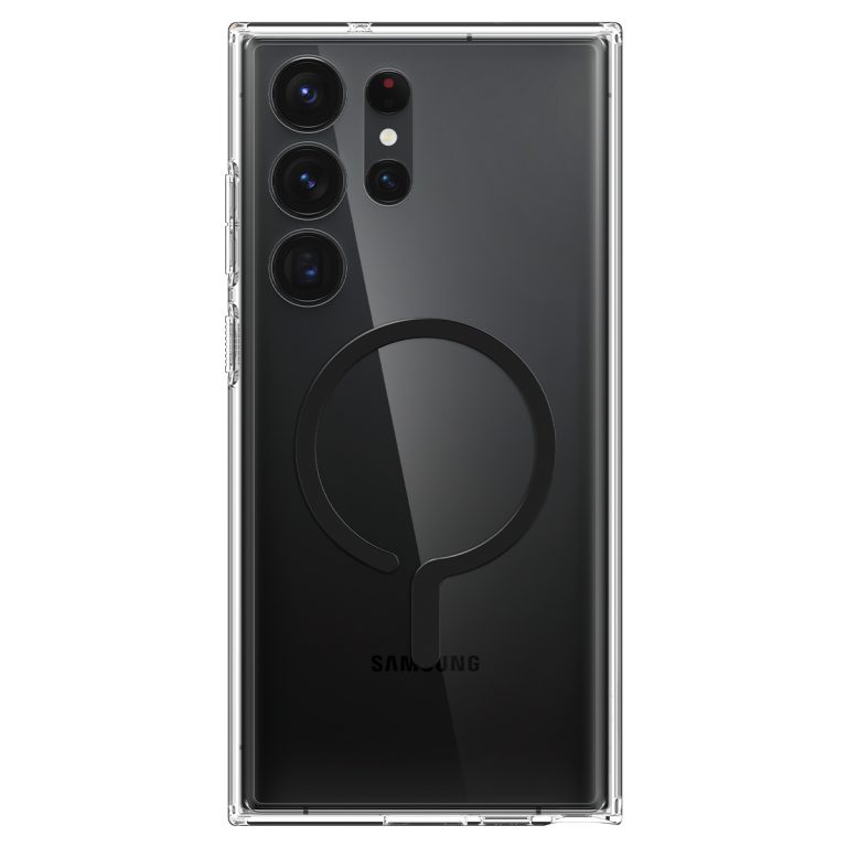 Ốp lưng Spigen Ultra Hybrid Onetap Metal Ring cho Samsung S23 Ultra - Thiết kế trong suốt, chống ố, viền camera cao, hàng chính hãng