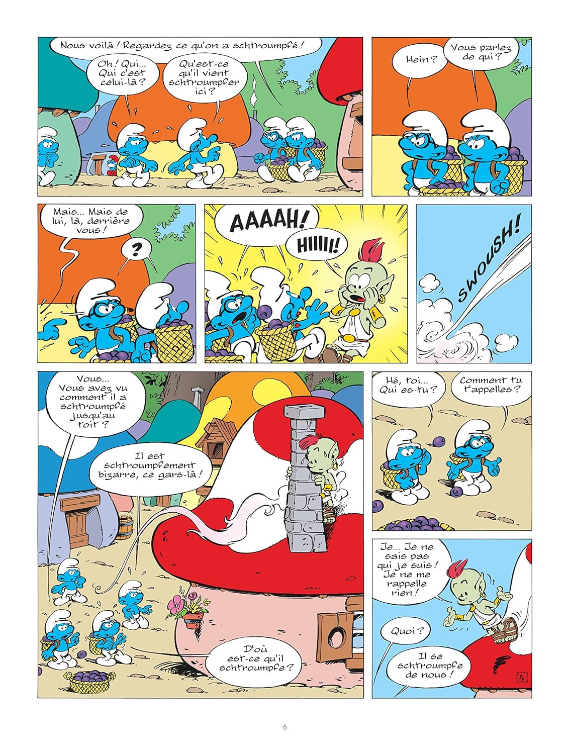 Sách truyện tranh tiếng Pháp - Les Schtroumpfs - Tome 34 - Les Schtroumpfs Et Le Demi-Genie