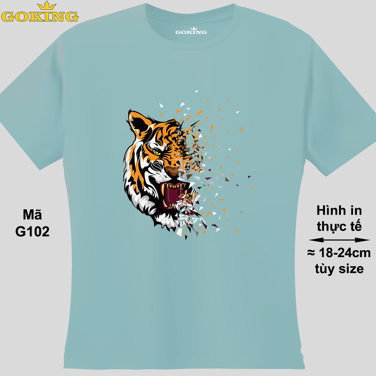 Art Tiger, mã G102. Hãy tỏa sáng như kim cương, qua chiếc áo thun Goking siêu hot cho nam nữ trẻ em, áo phông cặp đôi, gia đình, đội nhóm