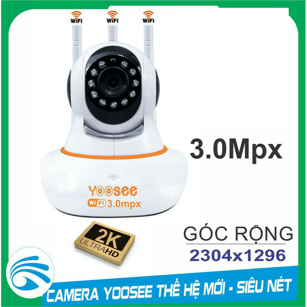 Camera IP Wifi trong nhà đàm thoại 2 chiều Yoosee 3 Râu, công nghệ mới 3.0 Full HD 1080P New 2020  - Hàng chinh hãng