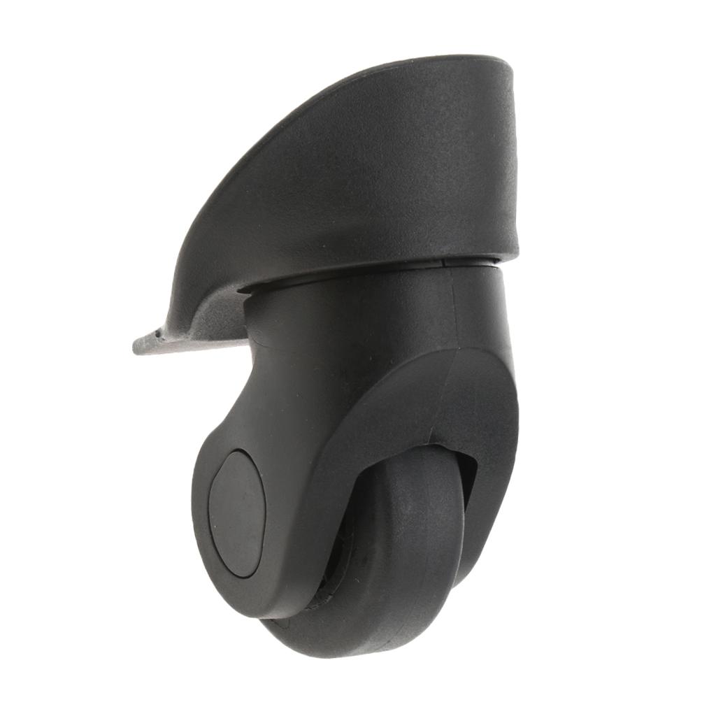 2 Pieces/Set Swivel Mute Wheels for Replacement Luggage Casters DIY Black