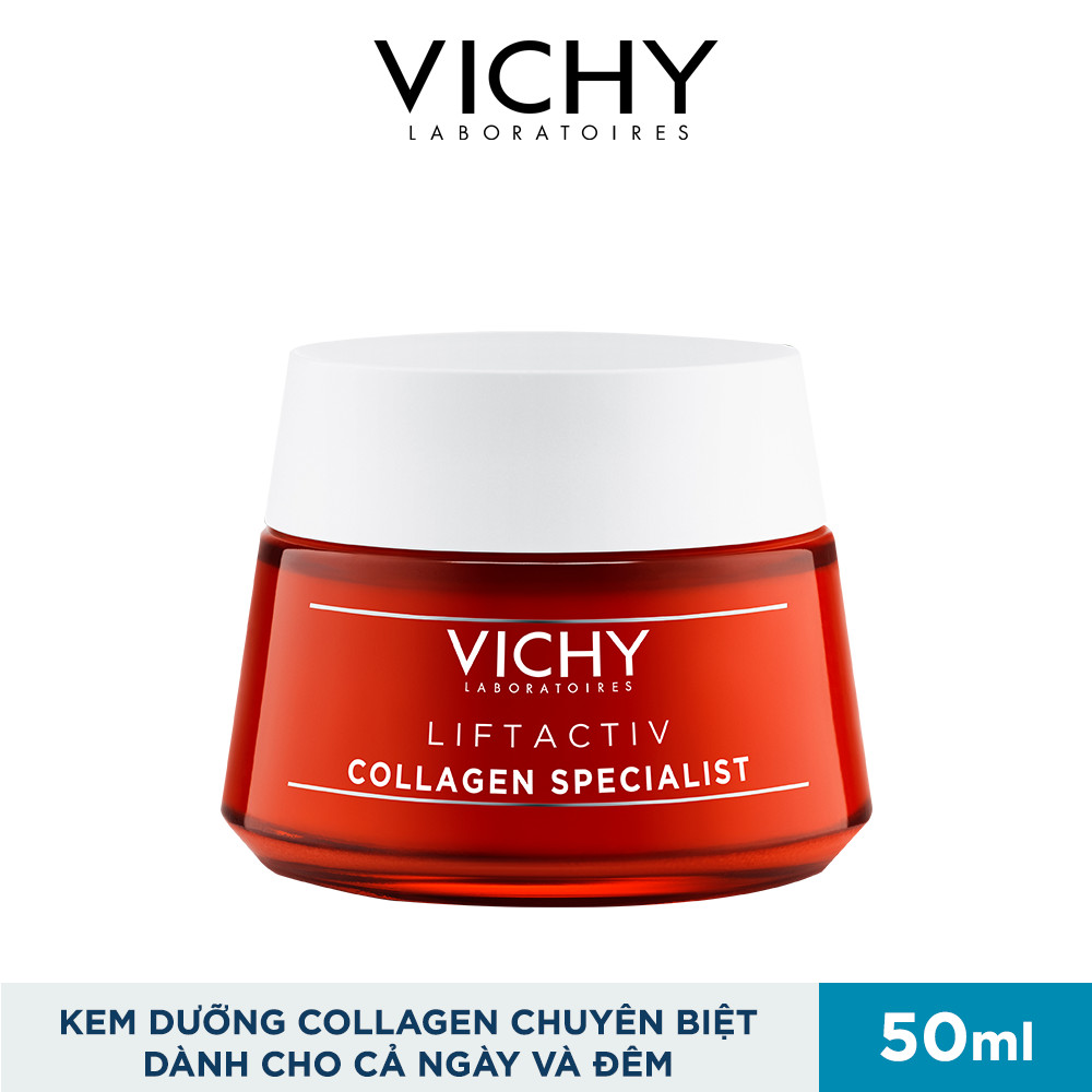 Kem Dưỡng Vichy Collagen Chuyên Biệt Dành Cho Cả Ngày & Và Đêm Cải Thiện Dấu Hiệu Lão Hóa Do Thiếu Hụt Collagen 50ml