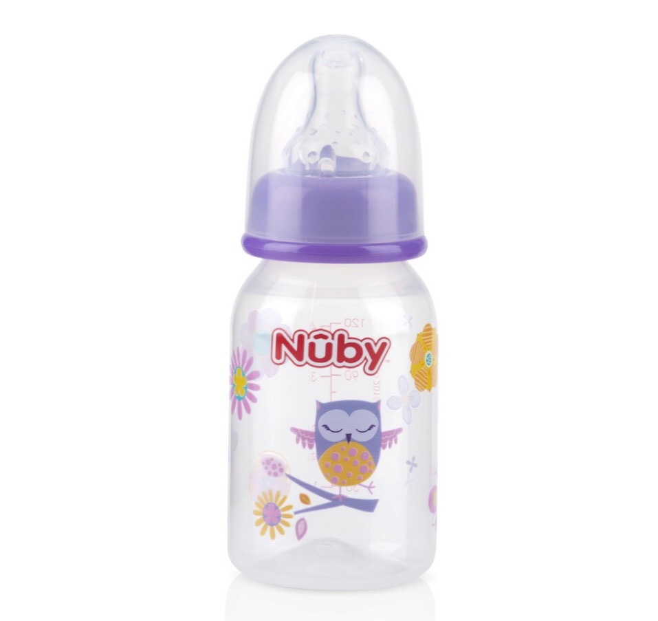 [ 1161-Nuby ] Bình sữa chống sặc cổ hẹp Nuby 120 ml