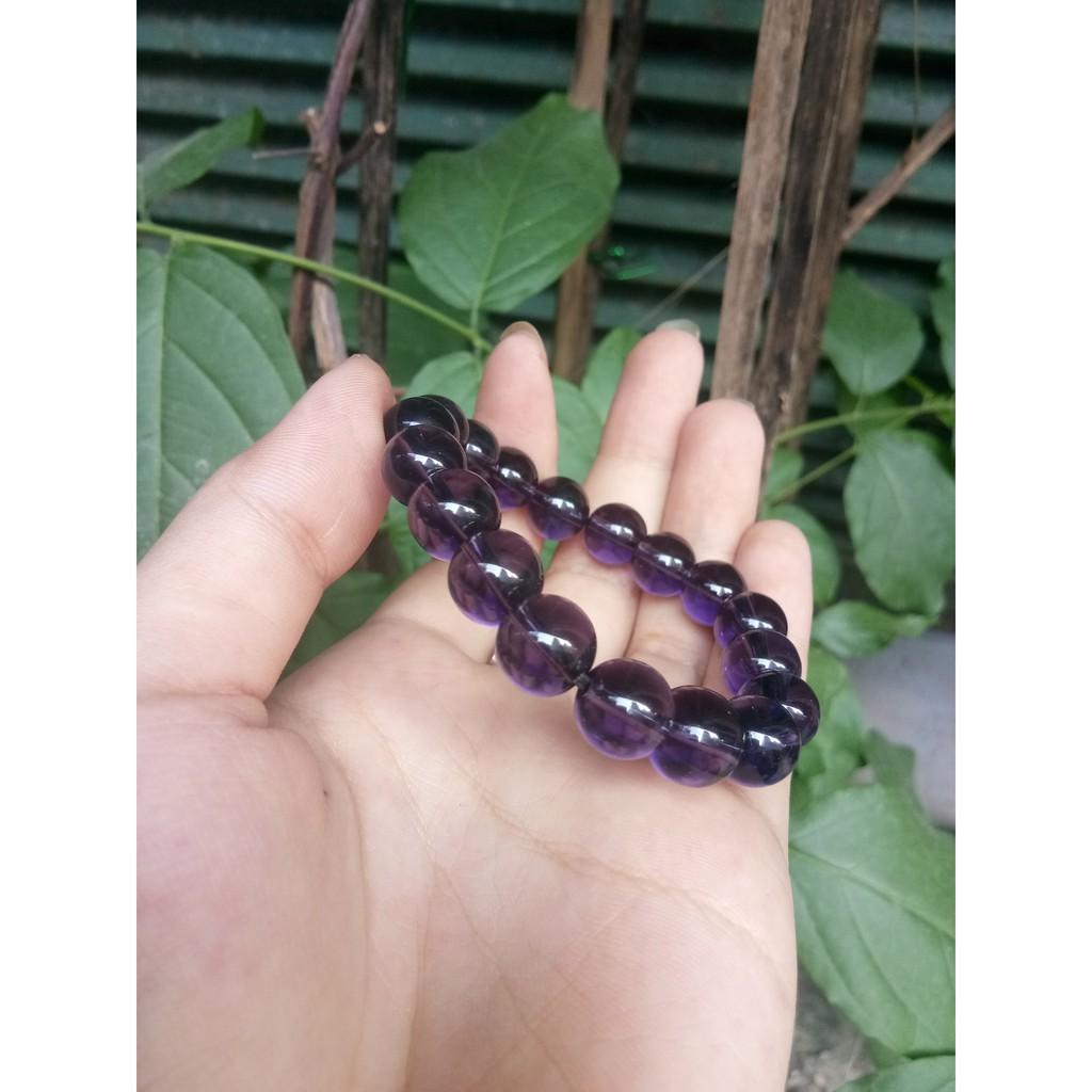 Vòng tay đá. Thach Anh Tím chất lượng 5A