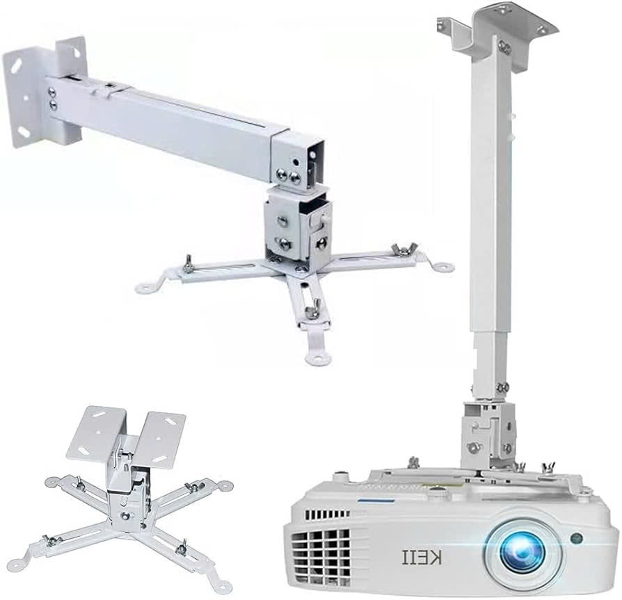 Giá treo máy chiếu đa năng 20cm, 60cm, 100cm, 120 cm, 180 cm cao cấp Apollo  - gắn trần hoặc gắn tường (có thể treo ngang) - Hàng nhập khẩu