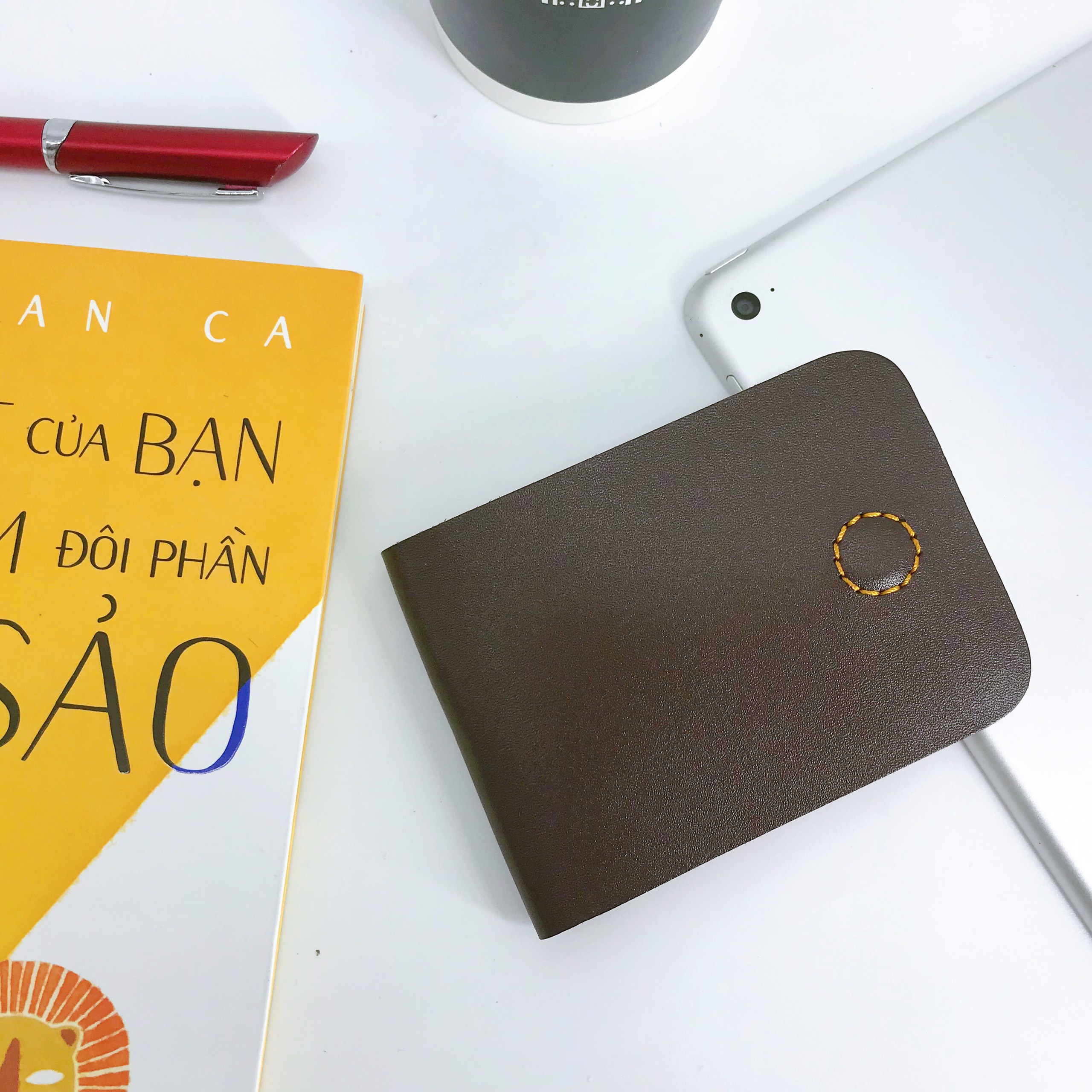 Ví nam nữ mini da bò nhỏ gọn thời trang Ví sen VS19