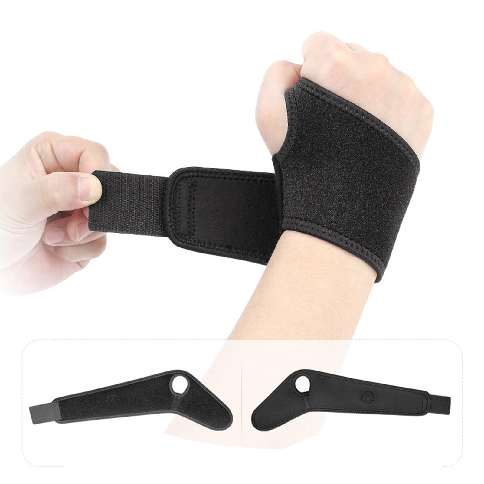 Sports Wrist Brace Fitness Training Support Adjustable Band Wrap Left