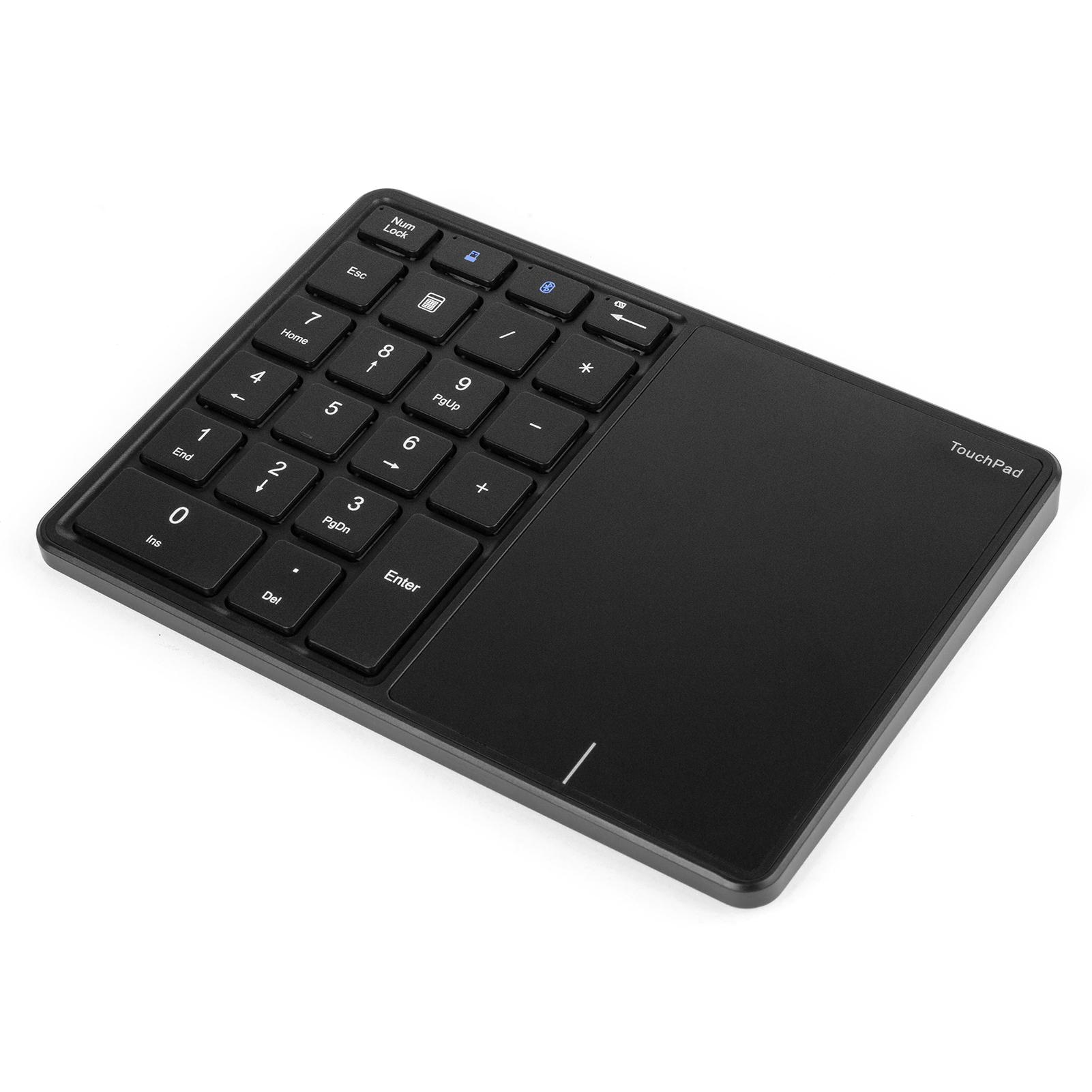 FZ-BT14 2.4G+BT4.2 Wireless Dual-mode Numeric Keyboard 22 Keys Financial Accounting Office Keyboard with Touchpad